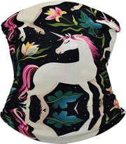 Cooling Neck Scarf Headband & Face Mask - Unicorn